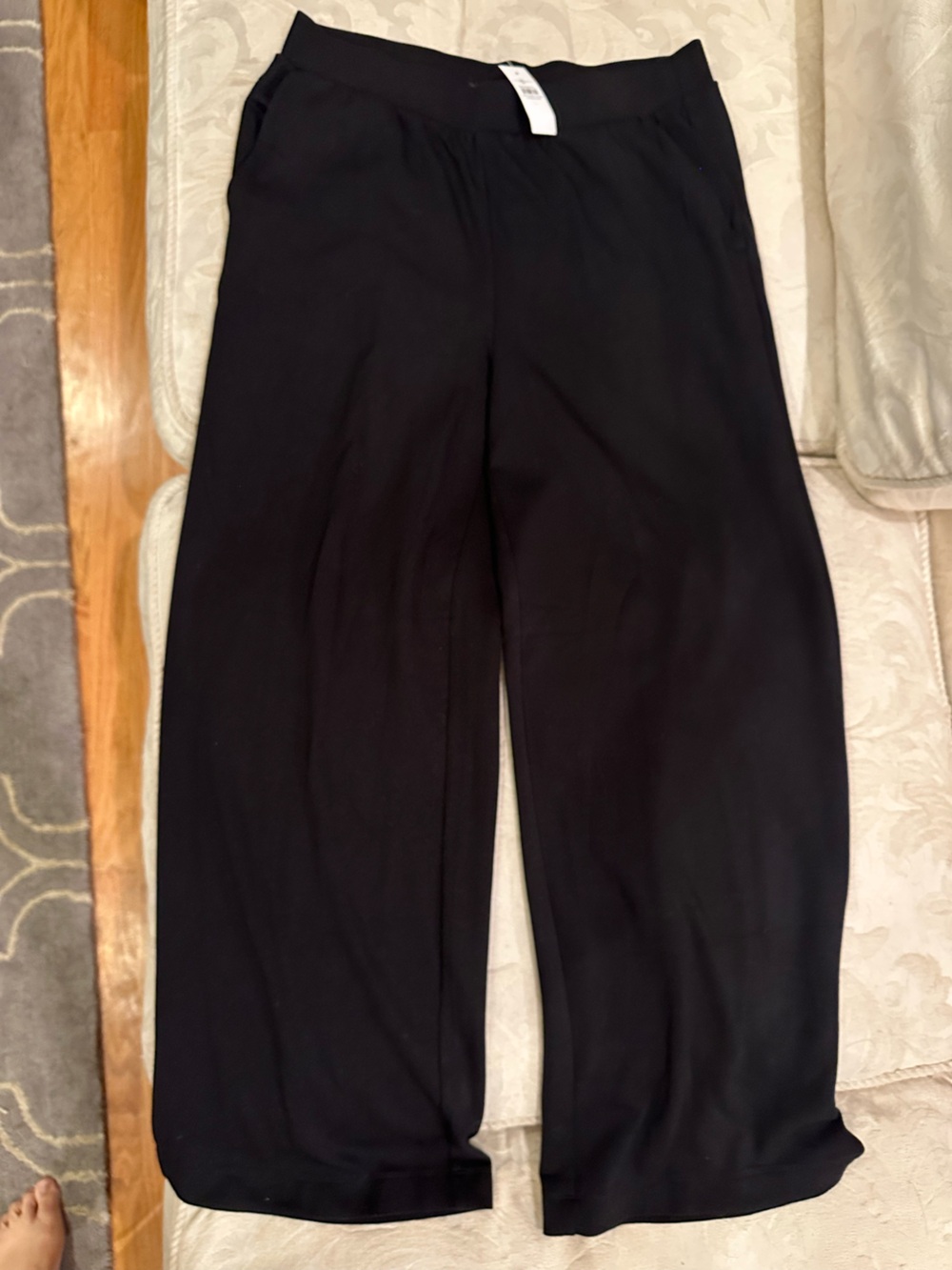Loft Lou & Grey Black Scuba Soft Wide Leg Pants